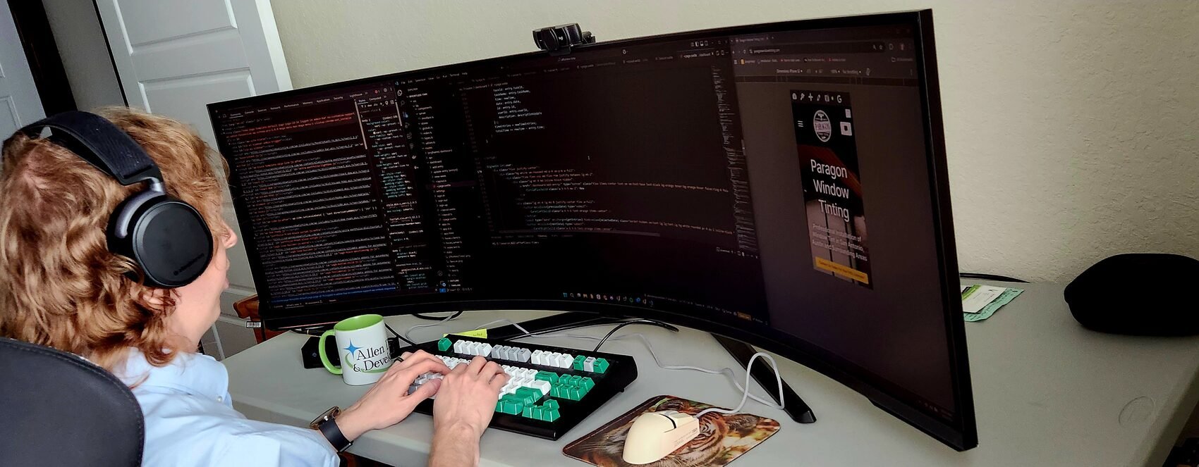 Allen Design & Development monitoring and maintaining client websites in Bandera, Texas