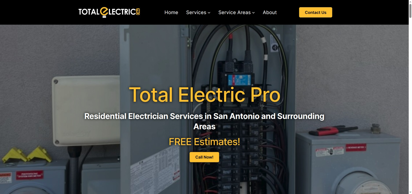 Total Electric Pro website