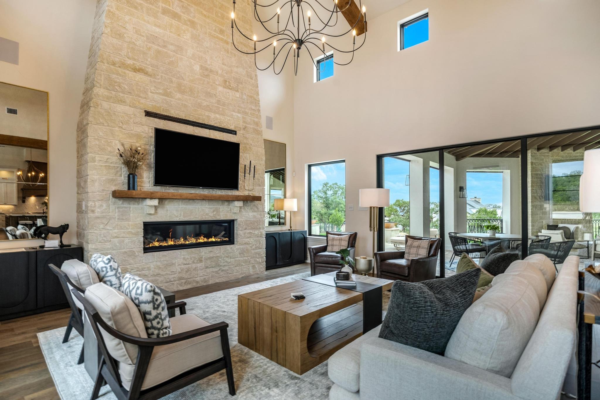 A custom home built by Marquis Builders in Boerne, exterior