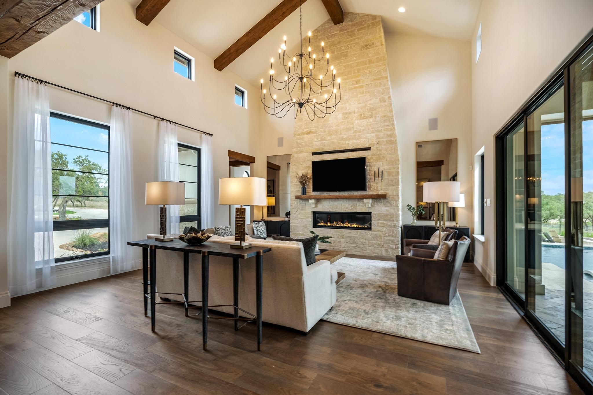 Pecan Springs custom home kitchen detail