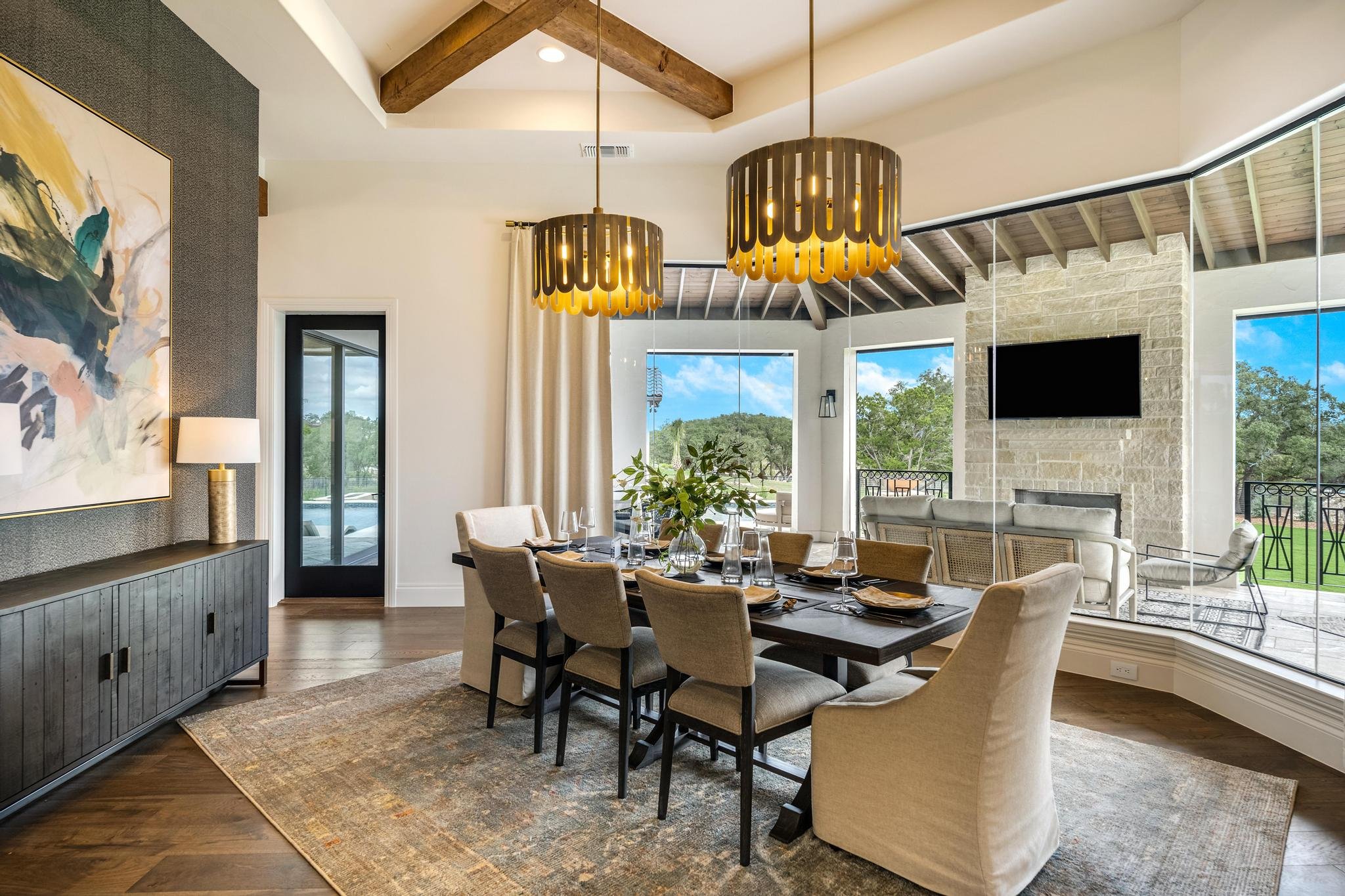 A Marquis Builders custom home interior in Pecan Springs, Boerne TX
