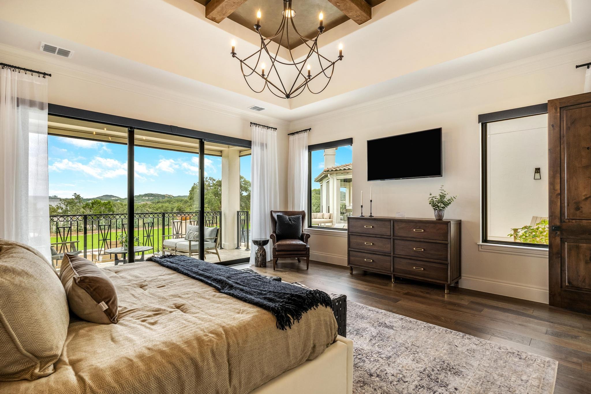 Custom home built by Marquis Builders in Pecan Springs, exterior