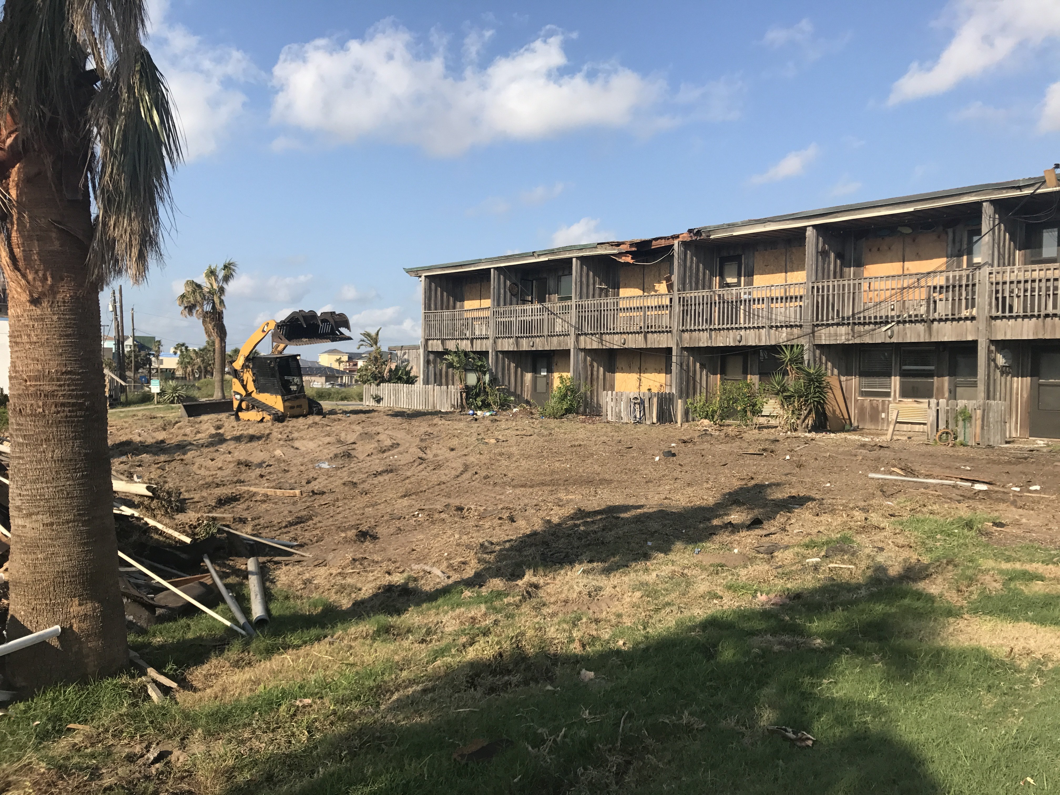 Water damage repair in progress